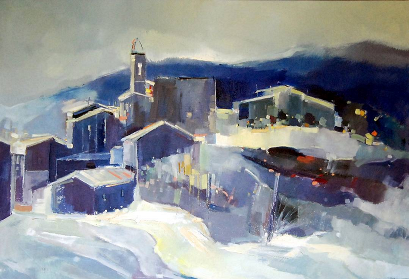 Obra guanyadora del Concurs de Pintura RÃ pida de SÃºria 1985 - Autor: Francesc AlquÃ©zar i AbriÃ© (Manresa).