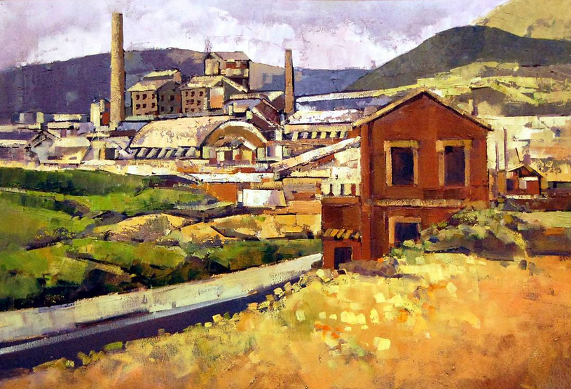 Obra guanyadora del Concurs de Pintura RÃ pida de SÃºria 1986 - Autor: JesÃºs Iraizoz i Michelena (Sant Boi de Llobregat).