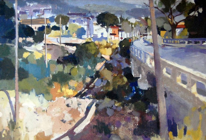 Obra guanyadora del Concurs de Pintura RÃ pida de SÃºria 1987 - Autor: Julio Garcia i Iglesias (Barcelona).