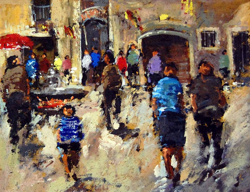 Obra guanyadora del Concurs de Pintura RÃ pida de SÃºria 1988 - Autor: Antonio Romero i Godoy (Sant Joan de Vilatorrada).