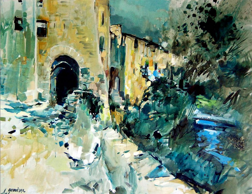 Obra guanyadora del Concurs de Pintura RÃ pida de SÃºria 1989 - Autor: Francesc AlquÃ©zar i AbriÃ© (Manresa).