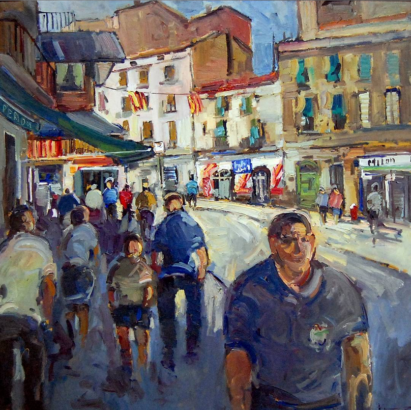 Obra guanyadora del Concurs de Pintura RÃ pida de SÃºria 1990 - Autor: Antonio Romero i Godoy (Sant Joan de Vilatorrada).
