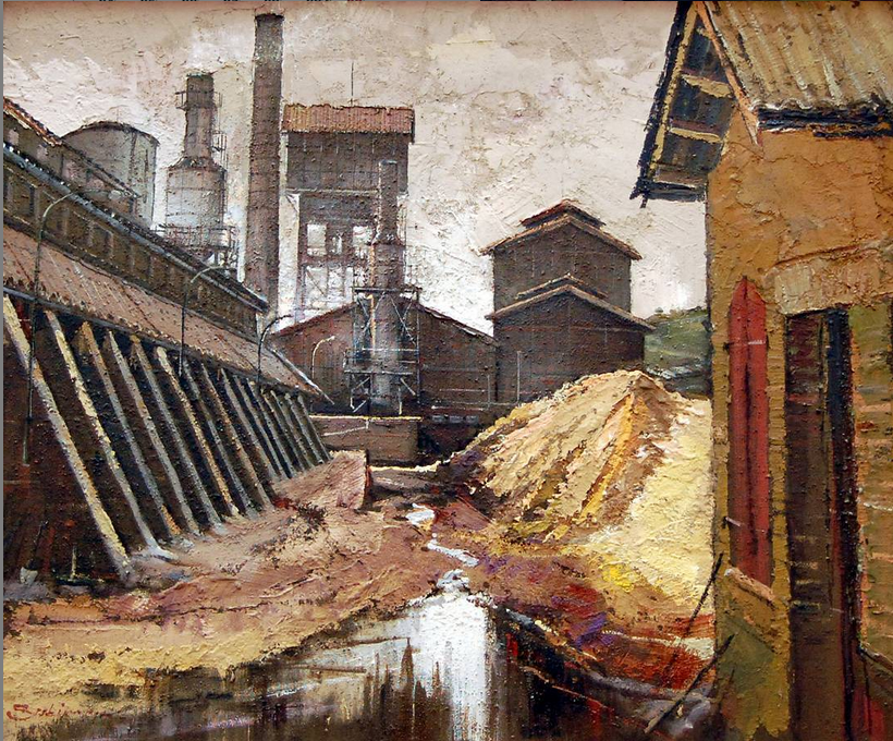 Obra guanyadora del Concurs de Pintura RÃ pida de SÃºria 1991 - Autor: Antoni Subirana i Bacardit (Berga).