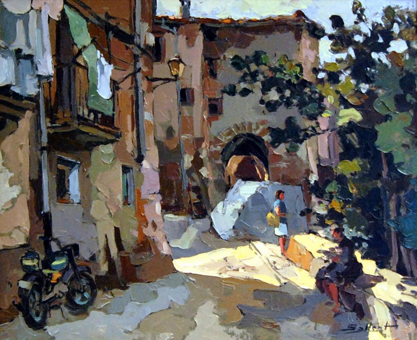 Obra guanyadora del Concurs de Pintura RÃ pida de SÃºria 1992 - Autor: JesÃºs Iraizoz i Michelena (Gelida).