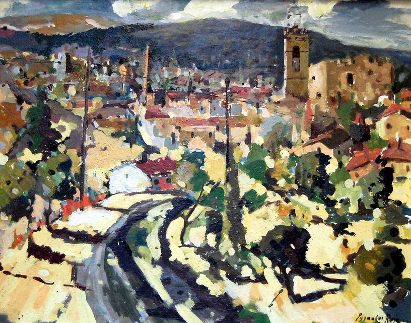 Obra guanyadora del Concurs de Pintura RÃ pida de SÃºria 1995 - Autor: Pere Pujades i Roig (El Masnou).
