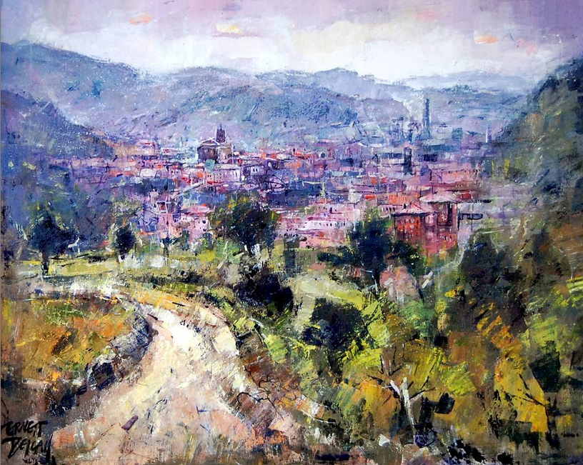 Obra guanyadora del Concurs de Pintura RÃ pida de SÃºria 1997 - Autor: Ernest Descals i Pujol (Manresa).