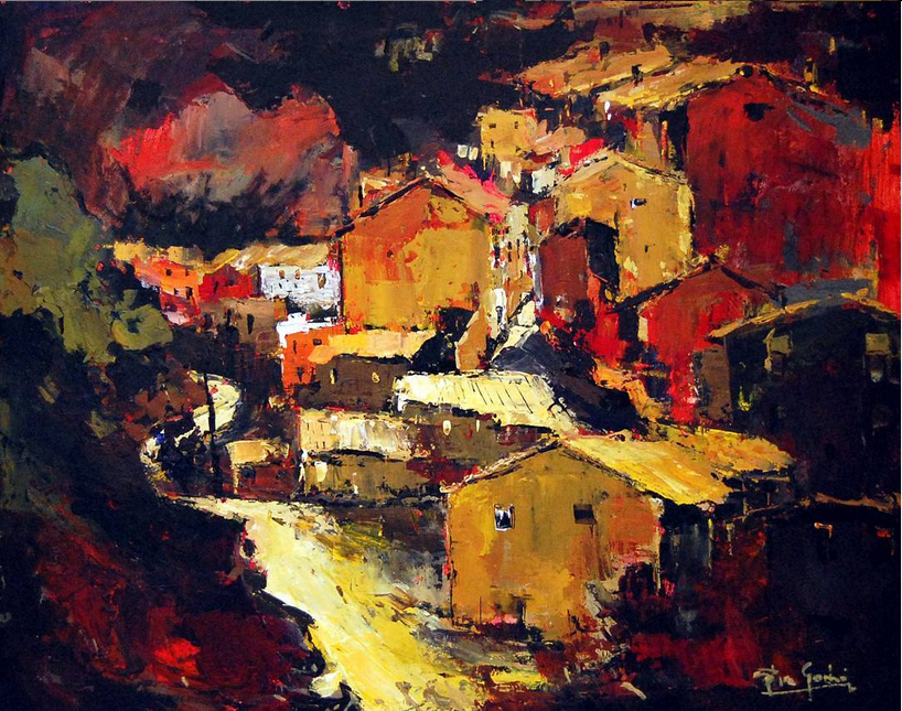 Obra guanyadora del Concurs de Pintura RÃ pida de SÃºria 2002 - Autor: Josep PÃ©rez i GarbÃ³ (Esparreguera):