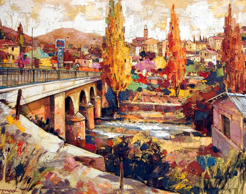 Obra guanyadora del Concurs de Pintura RÃ pida de SÃºria 2003 - Autor: Amadeu Satorra i Carulla (Sant QuintÃ­ de Mediona).