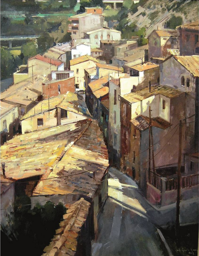 Obra guanyadora del Concurs de Pintura RÃ pida de SÃºria 2009 - Autor: Julio Garcia i Iglesias (Abrera).
