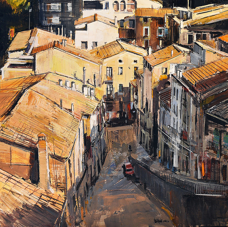 Obra guanyadora del Concurs de Pintura RÃ pida de SÃºria 2019 - Autor: LluÃ­s PuiggrÃ²s (Santa Maria de MerlÃ¨s).
